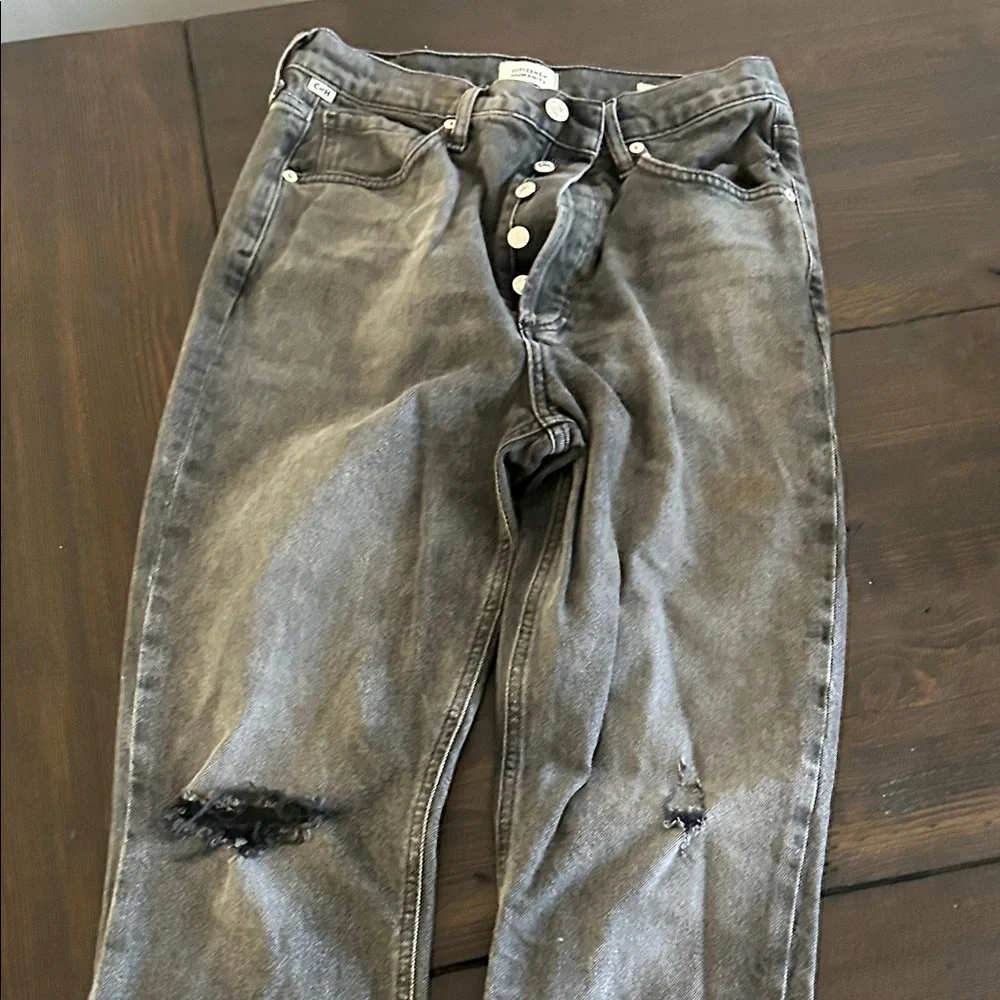 Citizens Of Humanity Dark Gray Straight Jeans - Picture 5 of 5